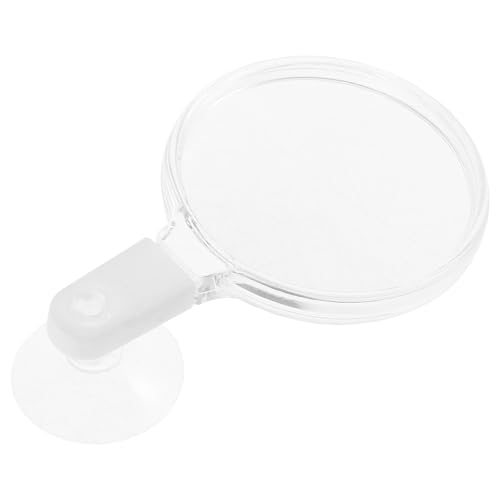 Mipcase Aquarium Magnifier, Acrylic Fish Tank Magnifying Glass, Fish Tank Viewer, Small Animal Magnifier with Suction Fish Tank Magnifying Glass Fish Tank Accessories