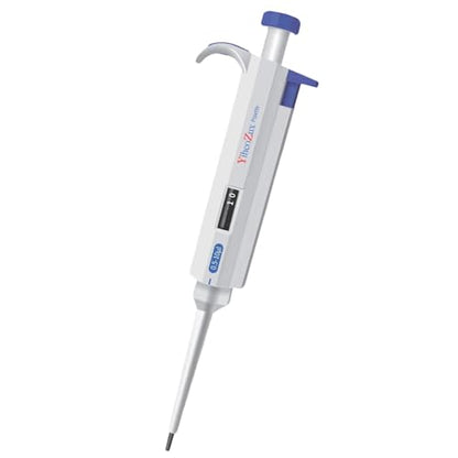 High-Precision Adjustable Single Channel Pipettor 0.5-10ul for Laboratory | High Accuracy, Manual Variable Volume Micropipette Compatible with Molecular Biology and Cell Culture Research - size: 0.5-10ul