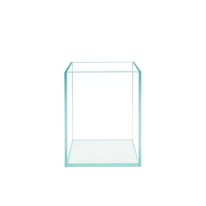Nano Tall Rimless Frameless Extra Clear Glass Aquarium, Low Iron Glass Tank, 5mm Glass, White Leveling Mat Included, w/Lids Options - size: 1.2 GAL 5.9x5.9x7.8 in