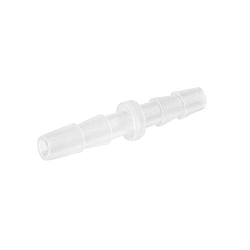 Quickun Plastic Hose Barb Fitting, 1/8" x 1/8" Barbed Splicer Mender Joint Adapter Union Fitting (Pack of 5) - size: 1/8 Inch
