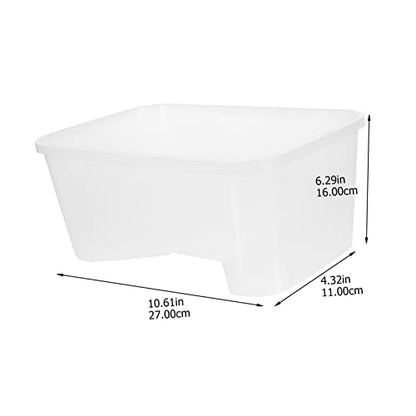 Turtle Tank Reptile Box with Basking Platform Durable Plastic Turtle Case for Breeding and Feeding for Tortoises and Frogs Container