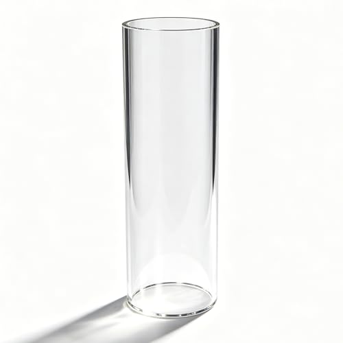 FixtureDisplays® Clear Acrylic Tube 2" (Nominal) Diameter (1.9685" Exact Outside dim) x 6" Long, 5/64" (2mm) Wall Open Ended 15137-6"-4PK-NPF - size: 2" Dia X 6" 4PK