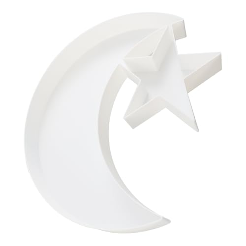 10 Inch Plastic Fillable Moon EID for Charcuterie, Party Table Centerpiece, Waterproof (Moon) - style: Moon