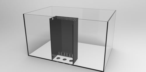 75 Gallon Starfire Aquariums with Center Overflow 36x24x20 H 12mm Starfire/Low Iron Glass, Ready to get Wet - size: 75 Gal 36x24x20"