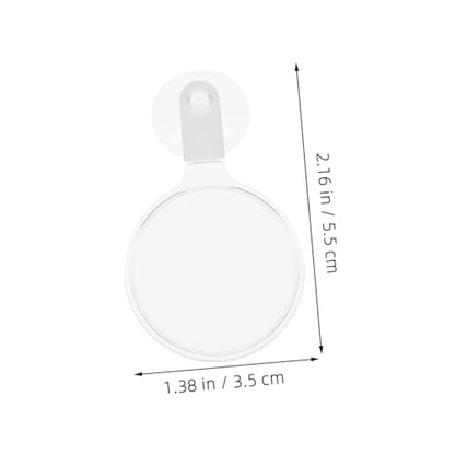 4pcs Acrylic Magnifier with Suction Cups for Fish Tank Observation High Definition Magnifying Lens for Micro Landscapes and Spiders for Easy Viewing and Details