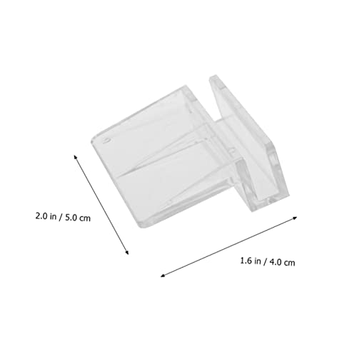 Happyyami 10pcs Acrylic Fish Tank Cover Holder Bracket for Support Practical Aquarium Rack for Fish Tank and Stability