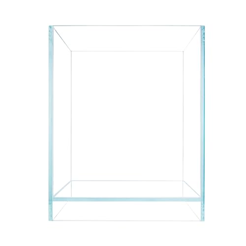 Nano Tall Rimless Aquarium Low Iron Frameless Fish Tank, Extra Clear with Floating Air Style, for Aquariums or Terrariums - size: 2.3 GAL 7.9x7.9x9.8 in