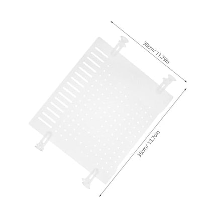 Hemoton Fish Tank Divider Acrylic Isolation Board with Suction Cups 35x30cm Aquarium Partition for Fish Shrimp Separation