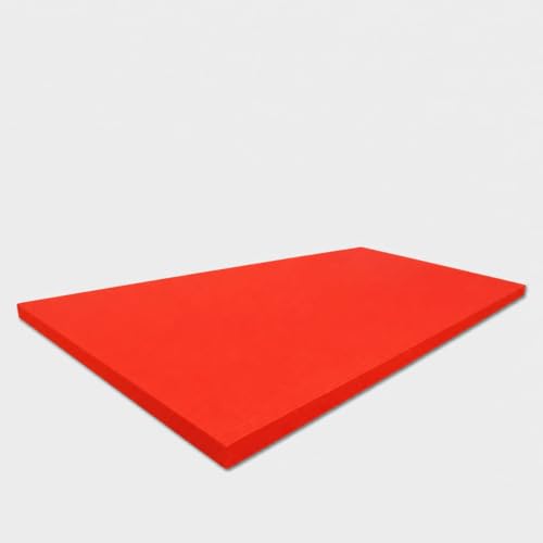 COCO MATS 'N MORE IJF Approved Judo and Martial Arts Mat – High Density Training Mat with Tatami Non-Slip Vinyl Surface, MMA Mats & BJJ Mats for Gym & Home Training - color: Red