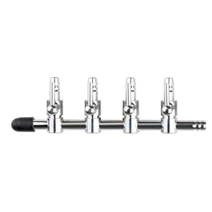 Aquarium Air Valve 4 Way Inline Manifold Air Flow Pump Tubing Splitter Lever Control Valve