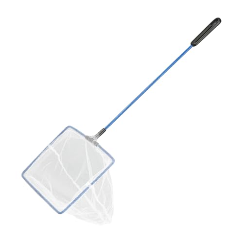 AQUANEAT Aquarium Fish Net, Small Fish Tank Cleaning Net, Food Wastes Skimmer for Small Ponds and Pools - size: 6 inch