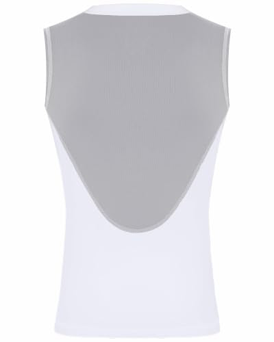 Runhit Youth Baseball Chest Protector Softball Lacrosse Football Padded Compression Shirt Heart Guard Sternum Protection - color: White Gray, size: X-Small