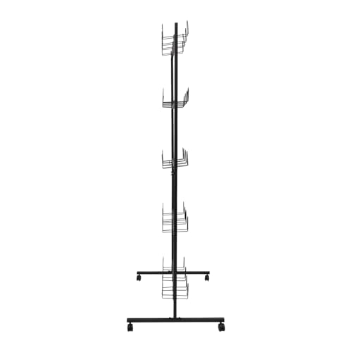 Boxing Glove Storage Drying Rack, 5 Tiers Rolling Boxing Glove Storage Stand with Universal Wheels, Boxing Gloves Drying Holder Holds 20 Pairs of Gloves for Gym, Home, Boxings Training Room