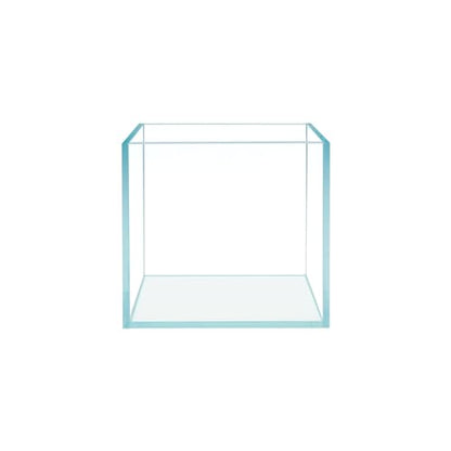 Cube Rimless Frameless Extra Clear All Glass Aquarium, Low Iron Glass Tank, 5mm Glass, White Leveling Mat Included, w/Lids Options - size: 4 GAL 9.8x9.8x9.8 in