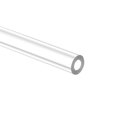 uxcell Clear Rigid Tubing 4mm(5/32") ID x 8mm(5/16") OD x 1Ft Length Round Plastic Polycarbonate Tube - size: 4mmx8mm