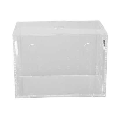 Fish Breeder Box, Aquarium Fish Breeding Box with Suction Cups, High Transparency Acrylic Hatchery Incubator Tank for Baby Fish Shrimp Clownfish Isolation and Rearing (9 * 6 * 7CM) - size: 9*6*7CM