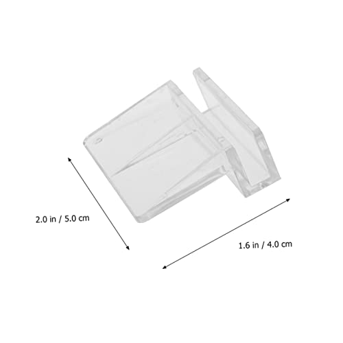 BESPORTBLE 10pcs 6mm Fish Tank Cover Holder Acrylic Support Bracket for Fish Tank Aquarium