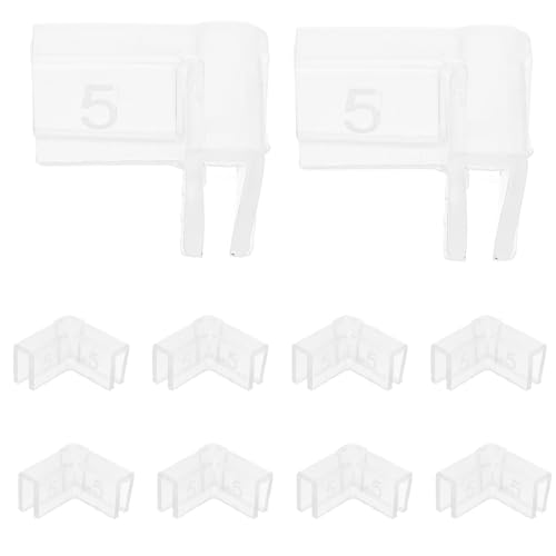 10pcs 5mm Silicone Corner Protectors for Furniture and Aquarium Edges, Multifunctional Proofing Table Corner Guards, Reusable Fish Tank Safety Bumpers