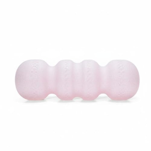 Foam Roller Myofascial Massage Roller Deep Tissue Expanded Polypropylene High Density Suitable for Stretching Fitness Athletes Home Rehabilitation, Pink, Hardness 55