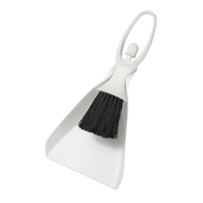 uxcell Mini Dustpan and Brush Set, Small Broom and Dustpan Set for Office Tabletops Sofas Keyboards Home Cleaning Tool, White - color: White