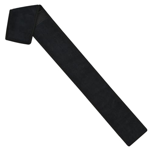 DkOvn Football Towel, Streamer Thin Sports Towel with Hook and Loop Closure, for Drying Hands, Gloves and Football Accessories - color: Black