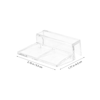 Strong Support Holder for Tank 4pcs Plastic Clips Glass Cover 8mm Easy to Fasten Suitable for Aquariums