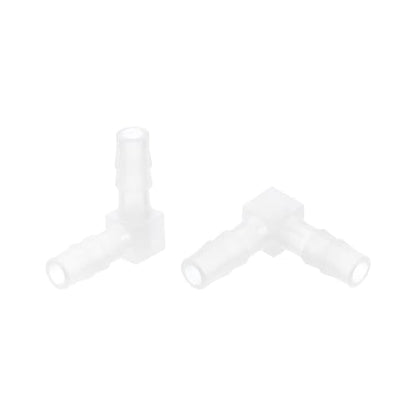 uxcell 1/4" 90 Degree Elbow Hose Barb, 4pcs L-Shaped Aquarium Air Valve Connector Tubing for Fish Tank Pond Air Line - size: 0.25 Inch
