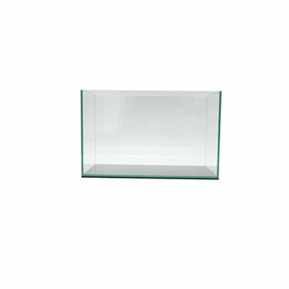 Lifegard Aquatics 5 Gallon Rimless Aquarium, Clear Glass, Ultra Clear Sealant Fish Tank, 5mm Thick with Dense Leveling Mat for Freshwater/Marine, Home or Office Decor (15.74"x7.87"x9.84") - size: 5 Gallons