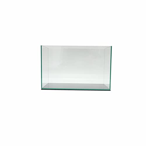 Lifegard Aquatics 10 Gallon Rimless Aquarium, Clear Glass, Ultra Clear Sealant Fish Tank, 5mm Thick with Dense Leveling Mat for Freshwater/Marine, Home or Office Decor (20.07"x9.84"x12.60") - size: 10 Gallons