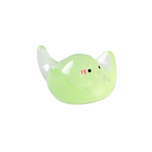 Ornament Resin Marine Animal Ornaments Marine Animal Series Sea Fish Model Sea Animals(Green-Style A)