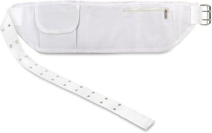 Adjustable Ihram Hajj Umrah Haji Waist Belt with Front Pockets and Zippered Compartments - Fits Up to 50" Waist - Ihram Belt for Hajj and Umrah