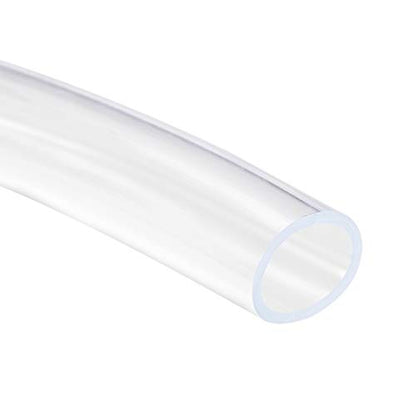 uxcell PVC Hose Tube, 19mm(0.74") ID x 24mm(0.94") OD 3 Meter 9.8ft Clear Vinyl Tubing, Plastic Flexible Water Pipe - size: 19x24mm