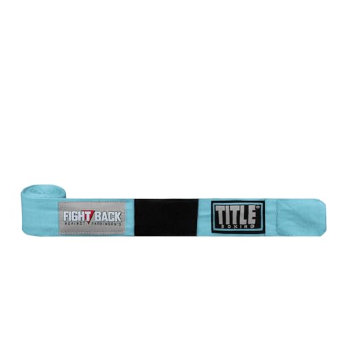 Title Boxing Fight Back Semi-Elastic Hand Wraps: Boxing Wraps, Hand Wraps for Boxing Gloves, Boxing Hand Wraps, Boxing Equipment, Wrist Wraps Boxing - color: Light Blue