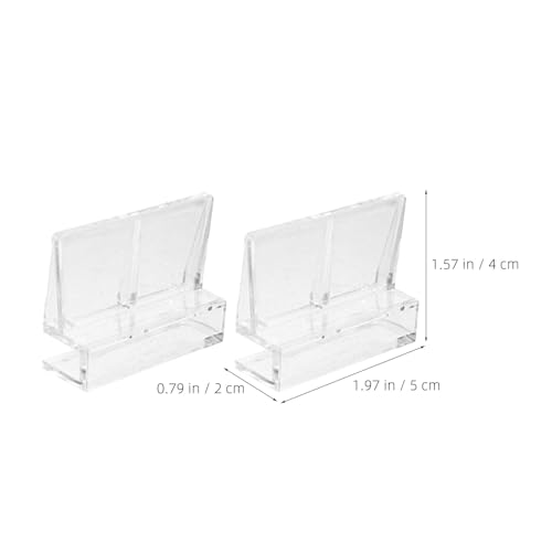 20pcs Fish Tank Lid Locking Clips - Transparent Terrarium Lid Clips - DIY Acrylic Fish Tank Cover Bracket for Home and Office Aquarium Box 6mm
