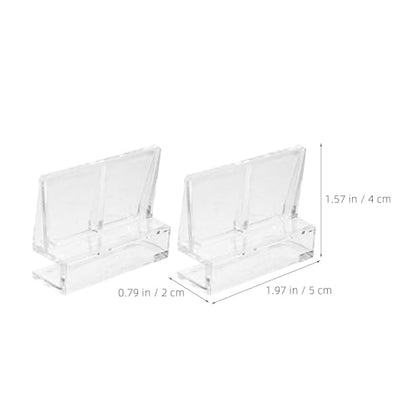 20pcs Fish Tank Lid Locking Clips - Transparent Terrarium Lid Clips - DIY Acrylic Fish Tank Cover Bracket for Home and Office Aquarium Box 6mm
