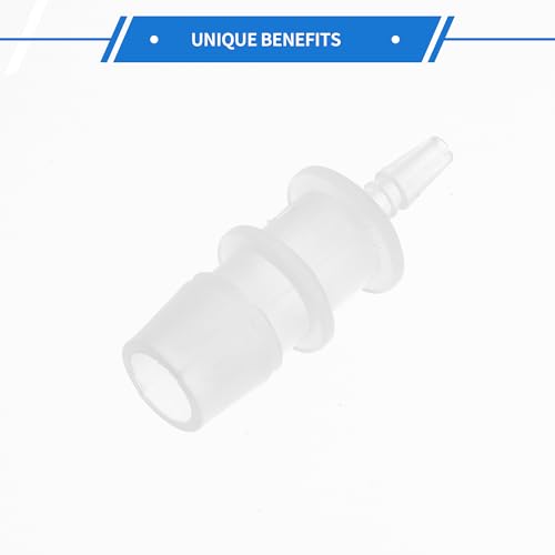 4pcs Plastic Hose Barb Fitting 1/2" to 5/32" Barbed Splicer Mender Joint Adapter Aquarium Clear - size: 1/2"-5/32"