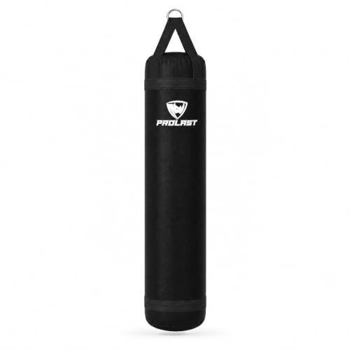 Heavy Punching Kicking Bag for Adults, Boxing, MMA, Martial Arts, Muay Thai, Strength Training Equipment, 5ft, 100 lbs, Classic Logo - style: Unfilled