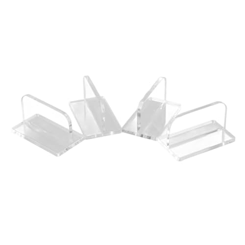 4pcs Replacement Aquarium Lid Handles Easy to Install Acrylic Fish Tank Cover Accessories for Aquariums Secure Adhesive Design for Convenient Use