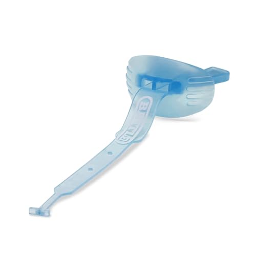 Battle Speed Football Mouthguard with Strap, Ice Blue | Maximum protection for safe secure fit, Built-in airflow channels, No boiling required, Advanced composite material - color: Ice Blue