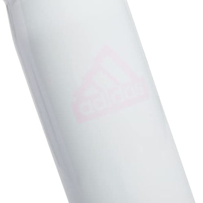 adidas Stainless Steel Metal Water Bottle 20 oz (600 mL) Screw Cap - color: White/Orchid Fusion Purple/Semi Flash Aqua Blue