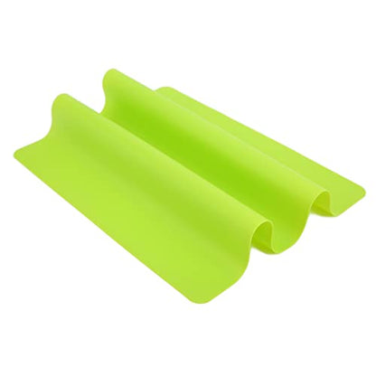 Silicone Craft Mat for Clay, Jewelry Making & Baking – Washable, Flexible, Non-Slip Desk Saver Pad, 10.98 x 9.41 in, Green (Compatible with, and DIY Kitchen Tools) - color: Green