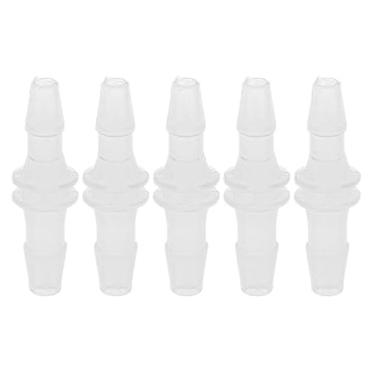 Plastic Hose Barb Fitting 5/32" x 3/16" OD Barb Straight Through Pipe Connector Clear 5 Pcs - size: 5/32"-3/16"