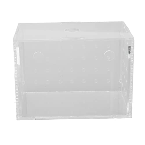 Fish Breeder Box, Aquarium Fish Breeding Box, High Transparency Acrylic Hatchery Incubator Tank with Suction Cups, Isolation Breeding Box for Baby Fishes Shrimp Clownfish, Easy to (11 * 7 * 8CM) - size: 11*7*8CM