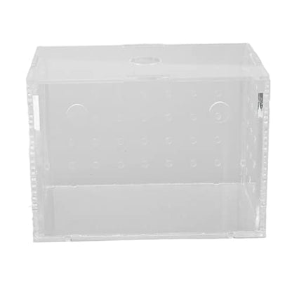 Fish Breeder Box, Aquarium Fish Breeding Box, High Transparency Acrylic Hatchery Incubator Tank with Suction Cups, Isolation Breeding Box for Baby Fishes Shrimp Clownfish, Easy to (11 * 7 * 8CM) - size: 11*7*8CM