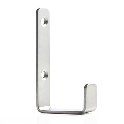 Heavy Duty Hooks, Stainless Steel Hooks for Hanging, Wall Mount Hook, Coat Hook, Wall Hooks Towel Hook Garage Holder Screw Hanger, Utility Hooks, 6 Pack (Silver) - color: Silver