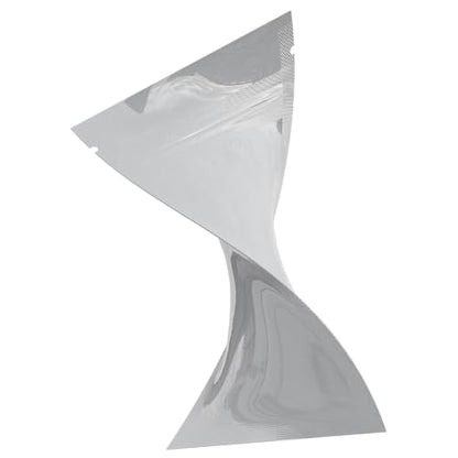 Mylar Style Barrier Bags – Zipper w/Heat Seal – 100 Bags (Gloss White/Gloss White, 1 Gram - 3?x4.5?) - color: Gloss White / Gloss White, size: 3x4.5 Inch (Pack of 100)