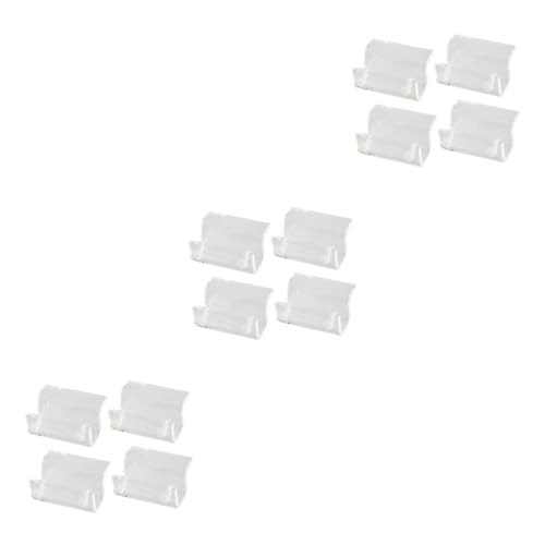 Yardwe 12pcs Acrylic Aquarium Support Bracket Fish Tank Cover Holder for Practical Fish Tank Rack for Turtle and Pet White - color: Whitex3pcs, size: 4x2cmx3pcs