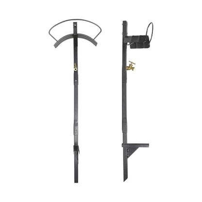 Yard Butler Free-Standing Hose Hanger with Spigot, IHCF-3KDS - Durable Hose Stand for Keeping It Elevated - Convenient Garden Accessory - Rust-Resistant - Anti-Kink Design - Easy Installation | Steel Freestanding Hose Holder for Lawn and Garden, Water Hos