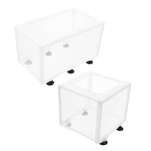 BESPORTBLE 2pcs Fish Breeding Isolation Box Cups Convenient Mesh Structure for Healthy Aquarium Separation Suitable for Fish and Shrimp