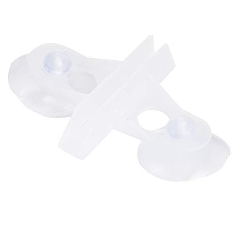Aquarium Suction Cup Divider Clip, 40Pcs PVC Partition Support, White Fish Tank Separating Board Holder (White) - color: White